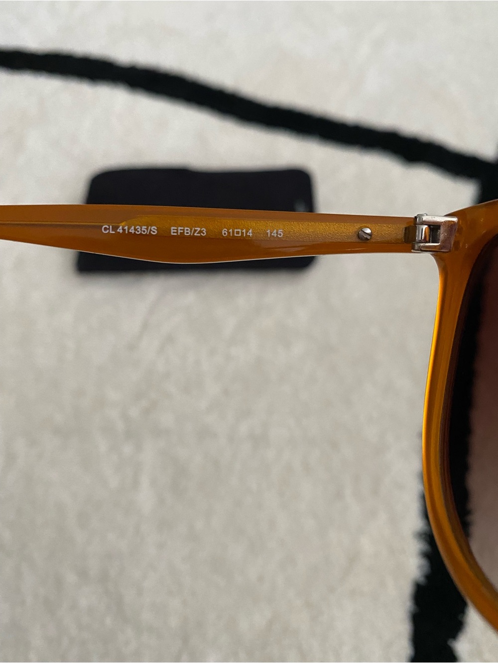 Celine CL41435 Amber Oversized Sunglasses 61-14 - Picture 3 of 6